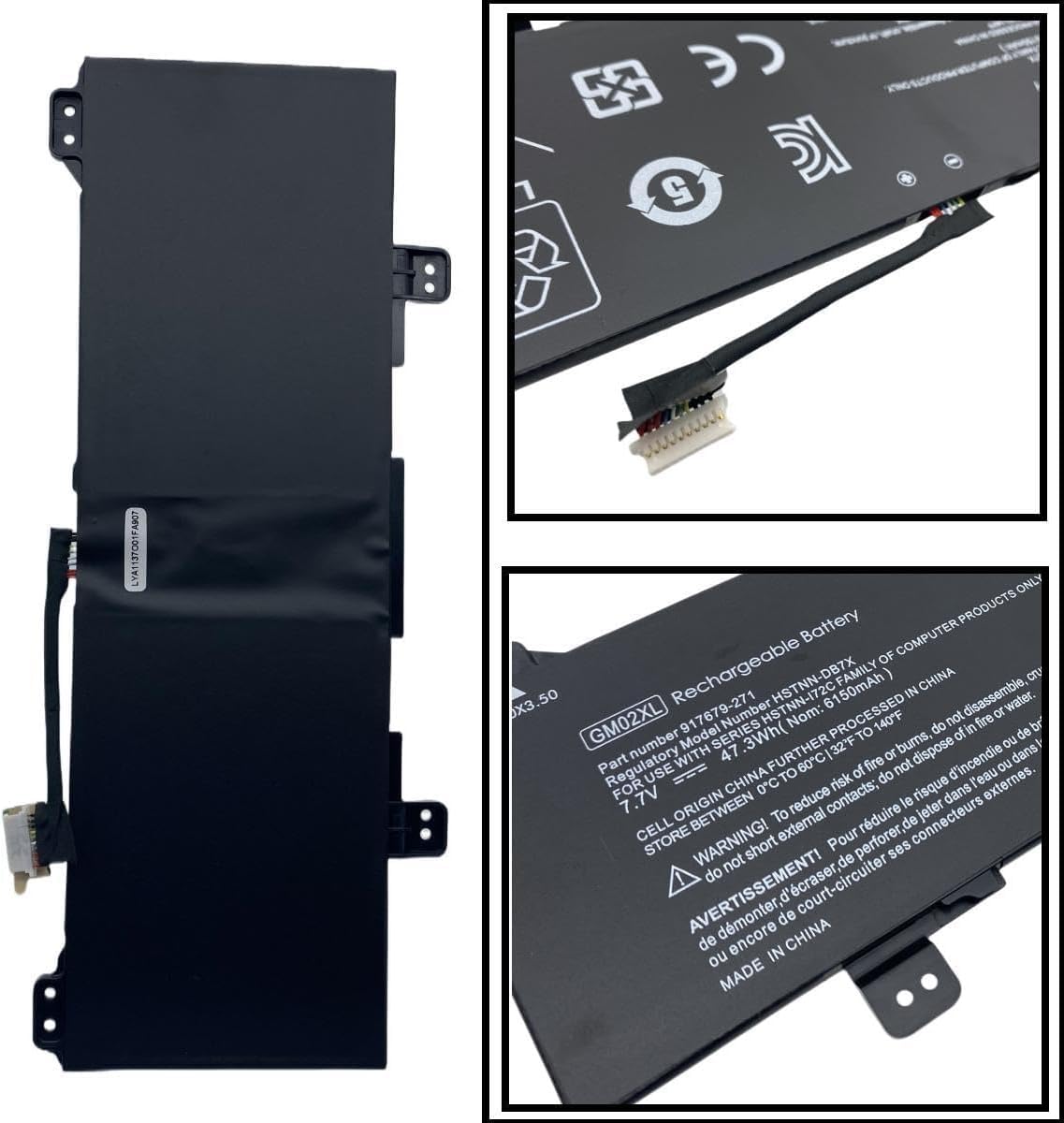 Wefly GM02XL Laptop Battery Compatible for HP Chromebook 14 G5 G6